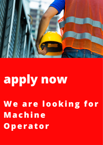 Machine Operator – Immediate Start Available